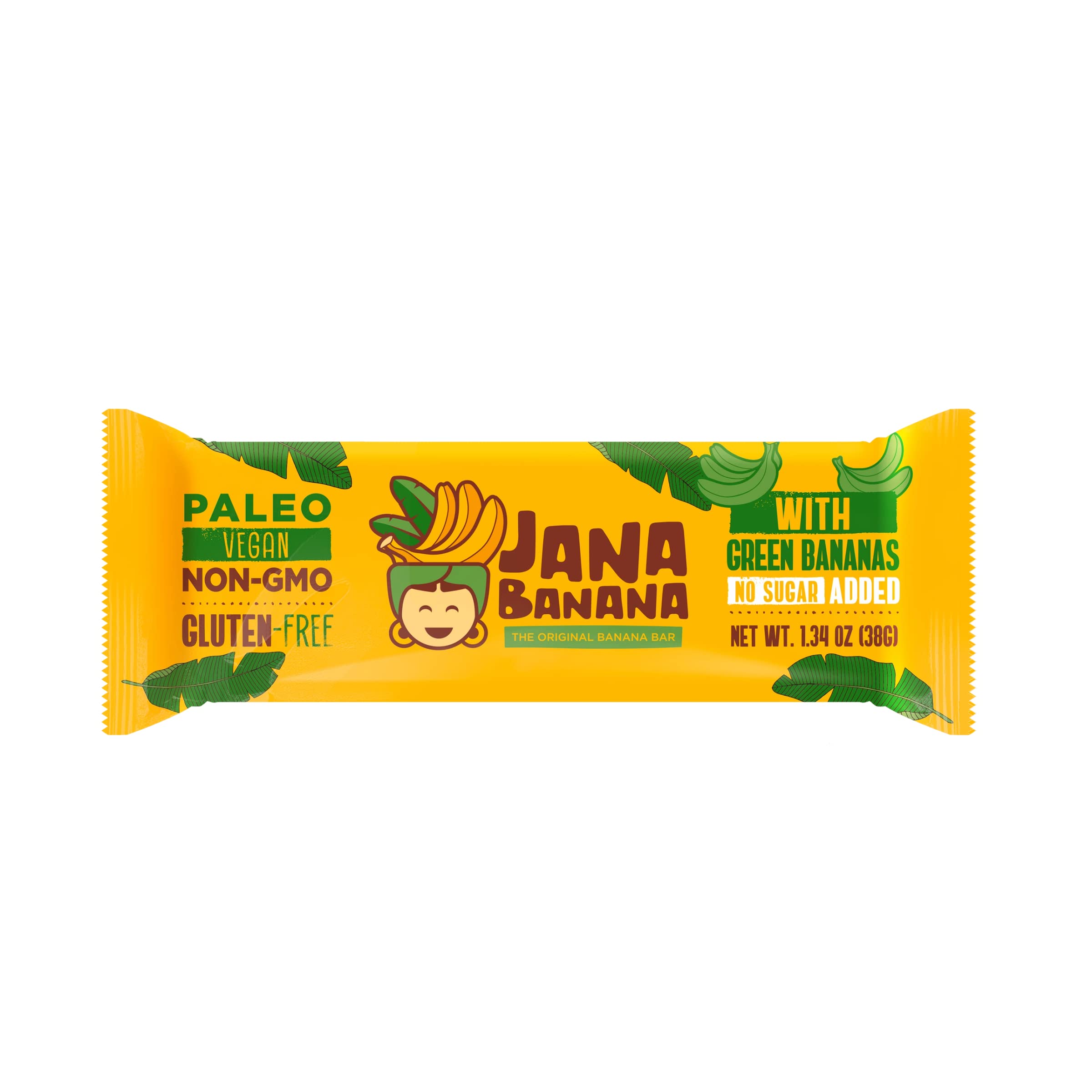 Jana Banana Plant Based Bar with Green Bananas (Pack of 12)
