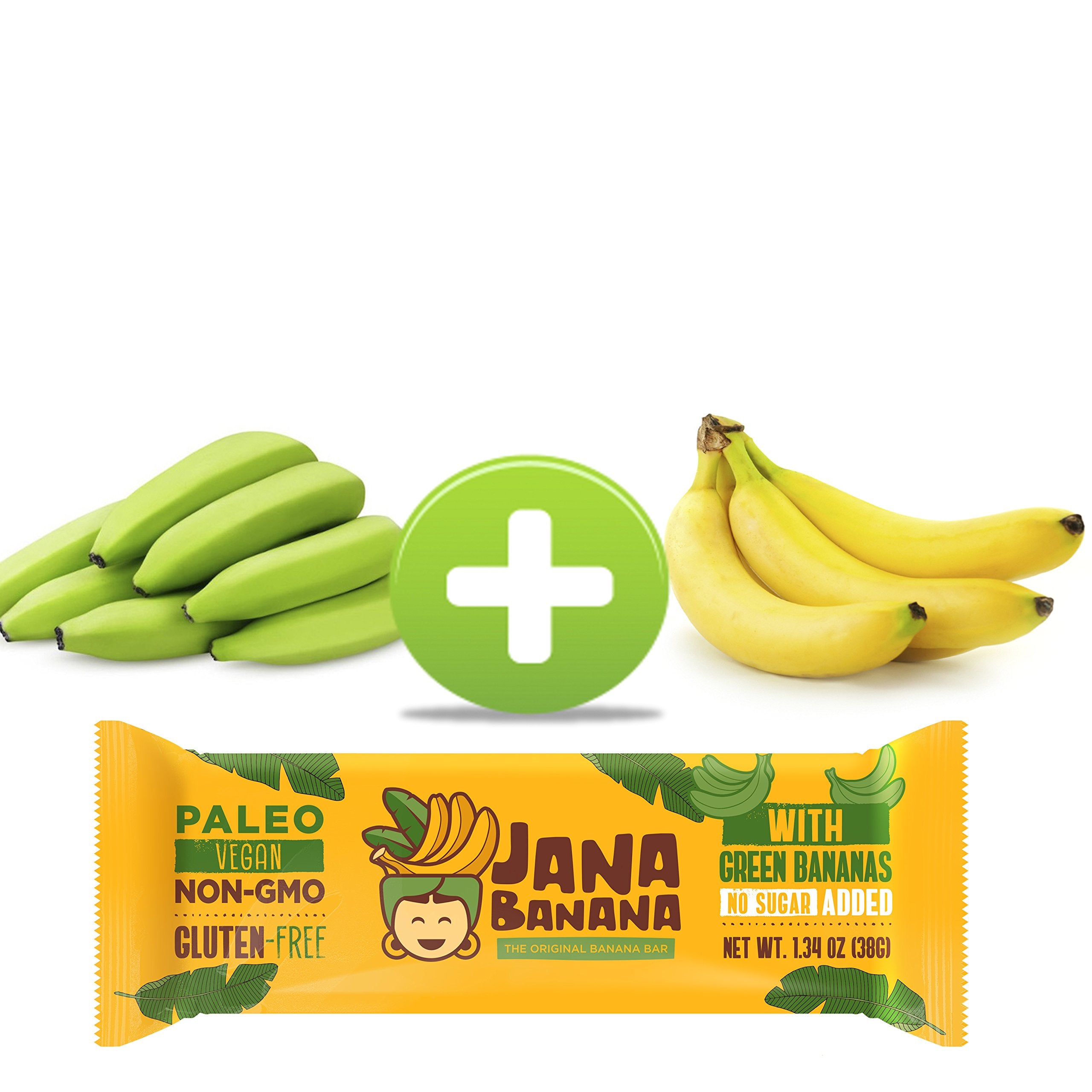 Jana Banana Plant Based Bar with Green Bananas (Pack of 12)